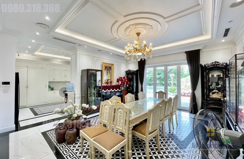 Biệt thự cho thuê Vinhomes Riverside đơn lập, có bể bơi, thang máy 5