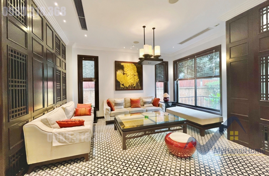Biệt thự cho thuê Vinhomes Riverside, đơn lập có tầng hầm 1