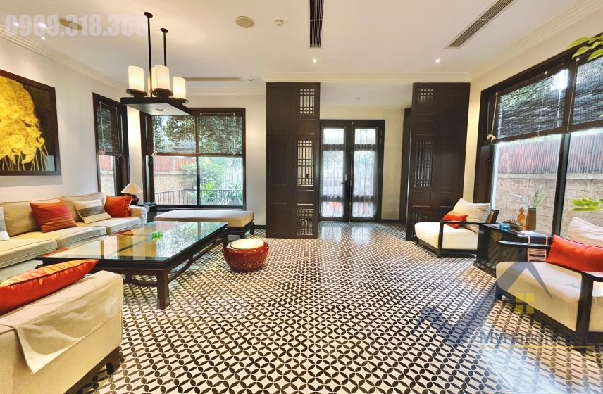 Biệt thự cho thuê Vinhomes Riverside, đơn lập có tầng hầm 2