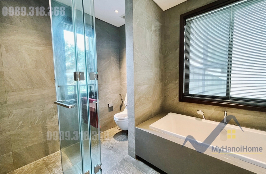 Biệt thự cho thuê Vinhomes Riverside, đơn lập có tầng hầm 27