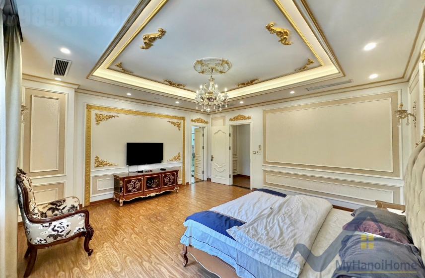 Biệt thự đơn lập căn góc Vinhomes Riverside cho thuê full nội thất 10
