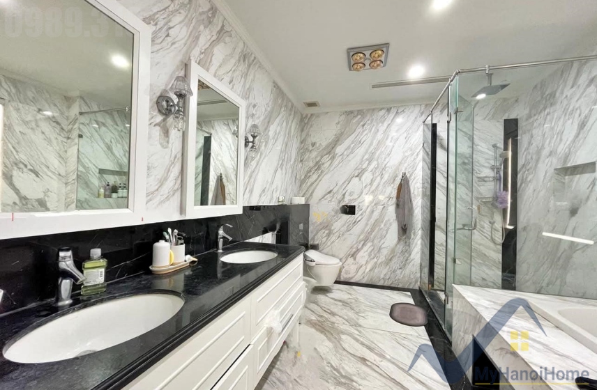 Biệt thự đơn lập cho thuê Vinhome Riverside 5PN, đủ đồ thang máy 12