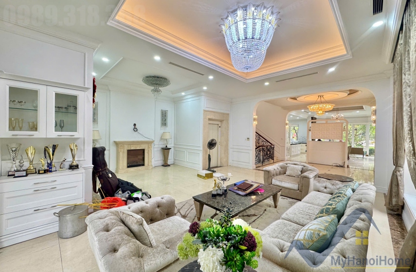 Biệt thự đơn lập cho thuê Vinhome Riverside 5PN, đủ đồ thang máy 2