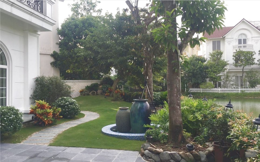 Biệt thự đơn lập cho thuê Vinhome Riverside, full nội thất 4PN 1