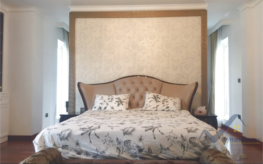 Biệt thự đơn lập cho thuê Vinhome Riverside, full nội thất 4PN 10