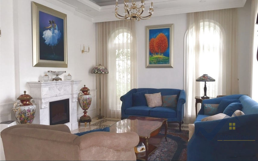 Biệt thự đơn lập cho thuê Vinhome Riverside, full nội thất 4PN 14