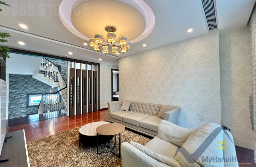 Biệt thự đơn lập cho thuê Vinhomes Riverside 4PN trang bị đủ đồ 10