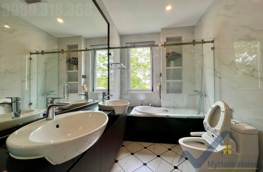 Biệt thự đơn lập cho thuê Vinhomes Riverside 4PN trang bị đủ đồ 18