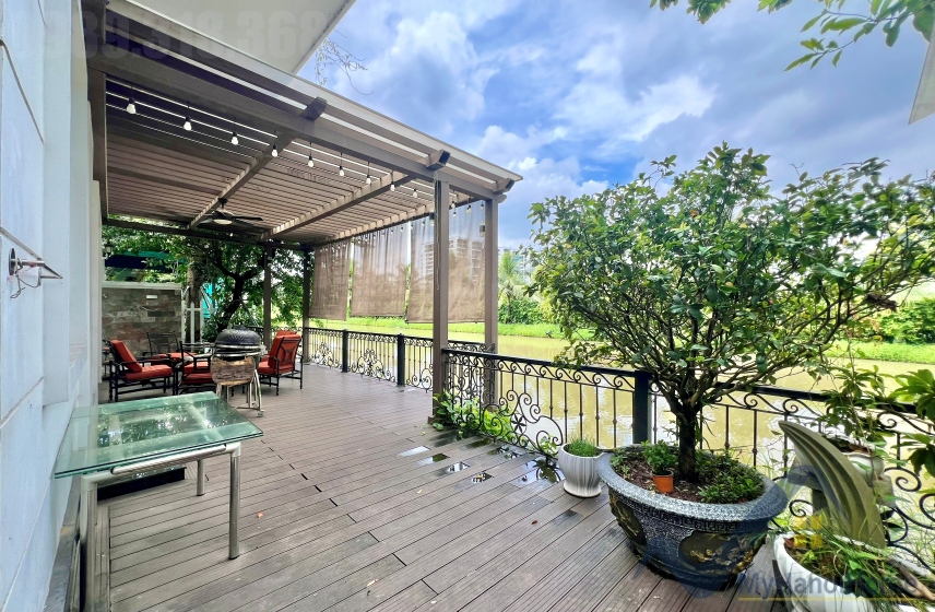 Biệt thự đơn lập cho thuê Vinhomes The Harmony nội thất hiện đại 10
