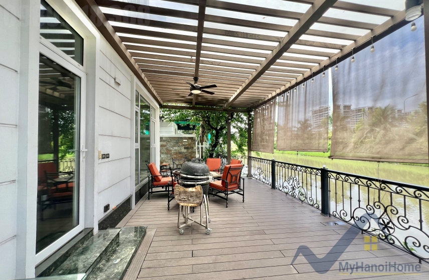 Biệt thự đơn lập cho thuê Vinhomes The Harmony nội thất hiện đại 11