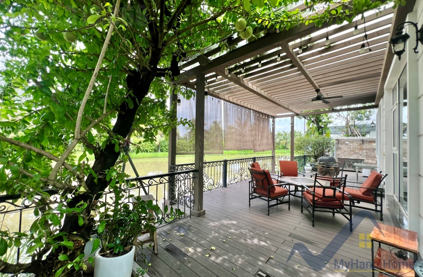 Biệt thự đơn lập cho thuê Vinhomes The Harmony nội thất hiện đại 12