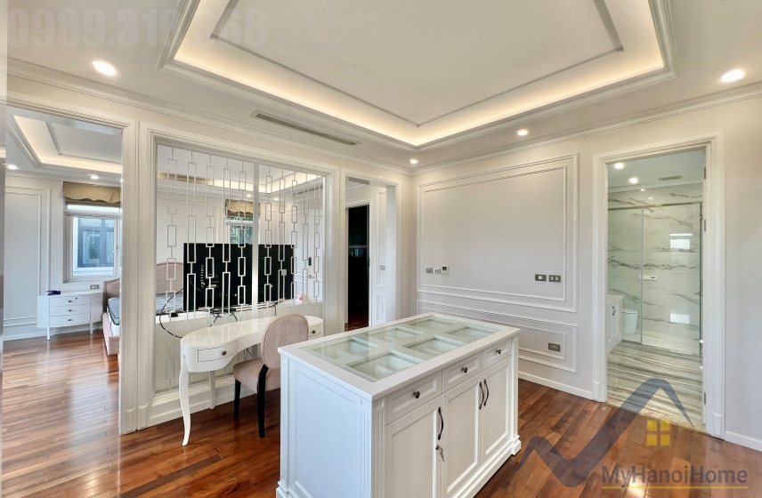 Biệt thự đơn lập cho thuê Vinhomes The Harmony nội thất hiện đại 22