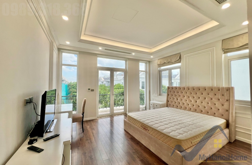 Biệt thự đơn lập cho thuê Vinhomes The Harmony nội thất hiện đại 24