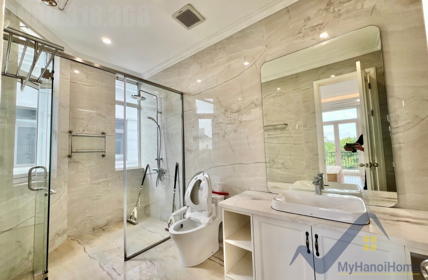 Biệt thự đơn lập cho thuê Vinhomes The Harmony nội thất hiện đại 26