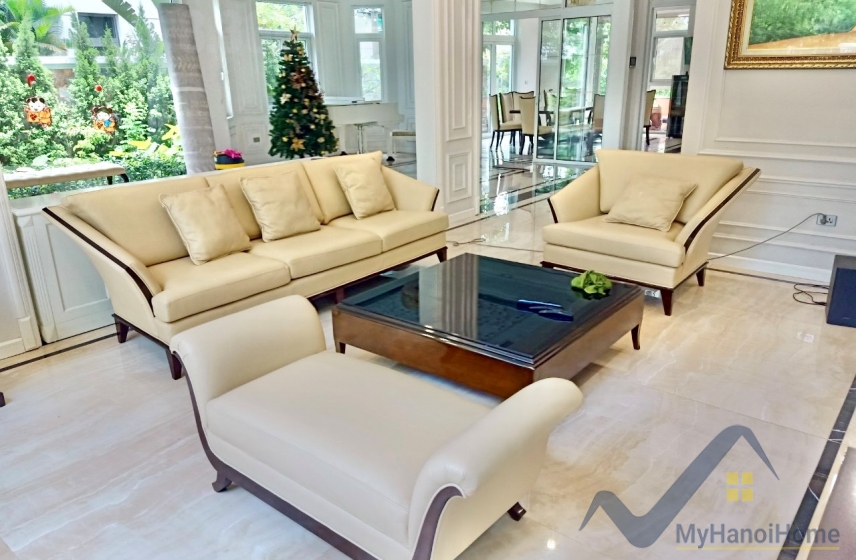 Biệt thự đơn lập cho thuê Vinhomes The Harmony nội thất hiện đại 3