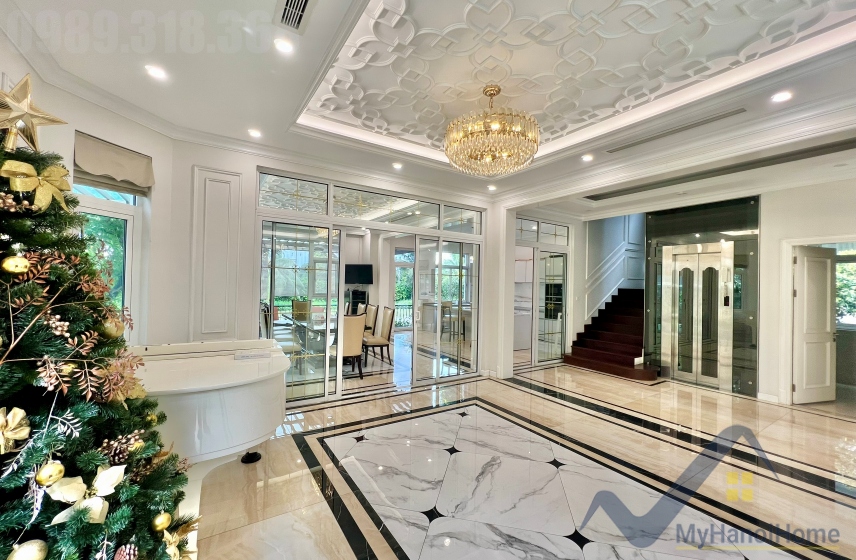 Biệt thự đơn lập cho thuê Vinhomes The Harmony nội thất hiện đại 4