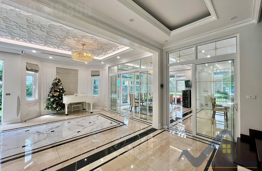 Biệt thự đơn lập cho thuê Vinhomes The Harmony nội thất hiện đại 5