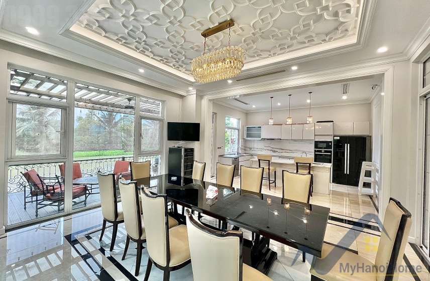 Biệt thự đơn lập cho thuê Vinhomes The Harmony nội thất hiện đại 6