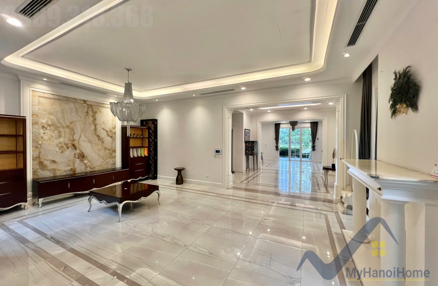 Biệt thự đơn lập view sông cho thuê tại Vinhomes Riverside đủ đồ 1