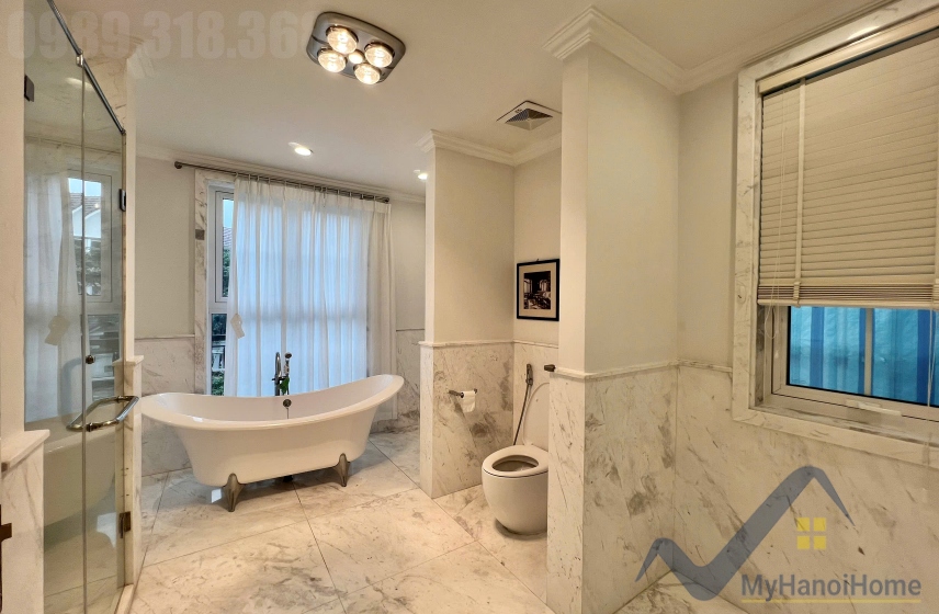 Biệt thự đơn lập view sông cho thuê tại Vinhomes Riverside đủ đồ 14
