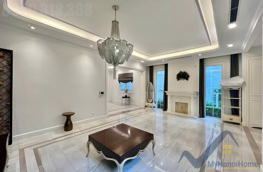 Biệt thự đơn lập view sông cho thuê tại Vinhomes Riverside đủ đồ 2