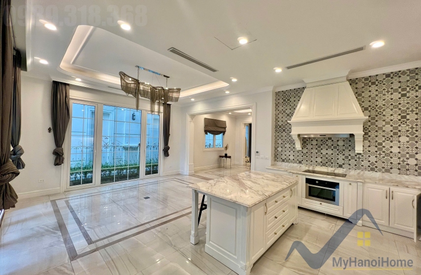 Biệt thự đơn lập view sông cho thuê tại Vinhomes Riverside đủ đồ 4