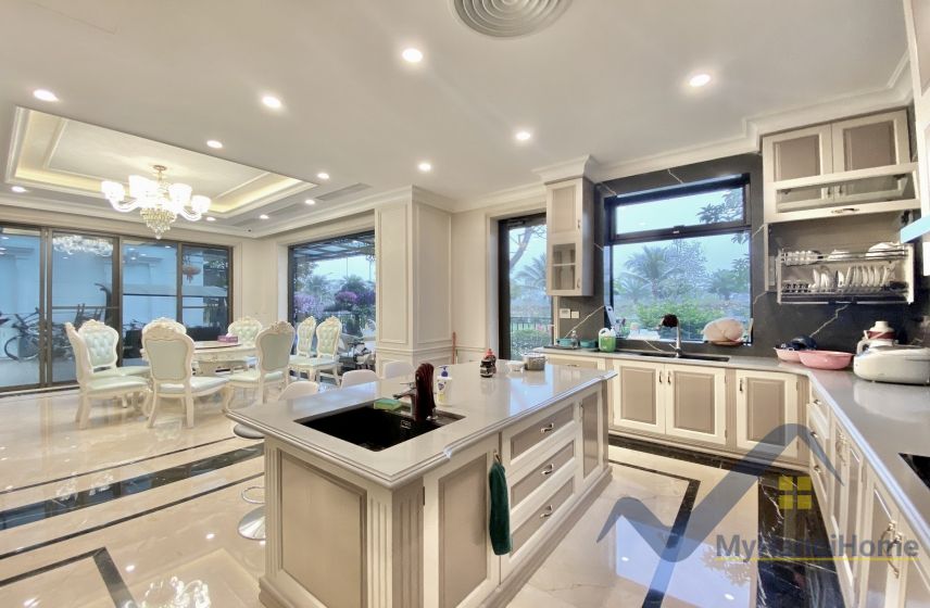 Biệt thự đơn lập Vinhomes Harmony cho thuê 4PN, full nội thất 6