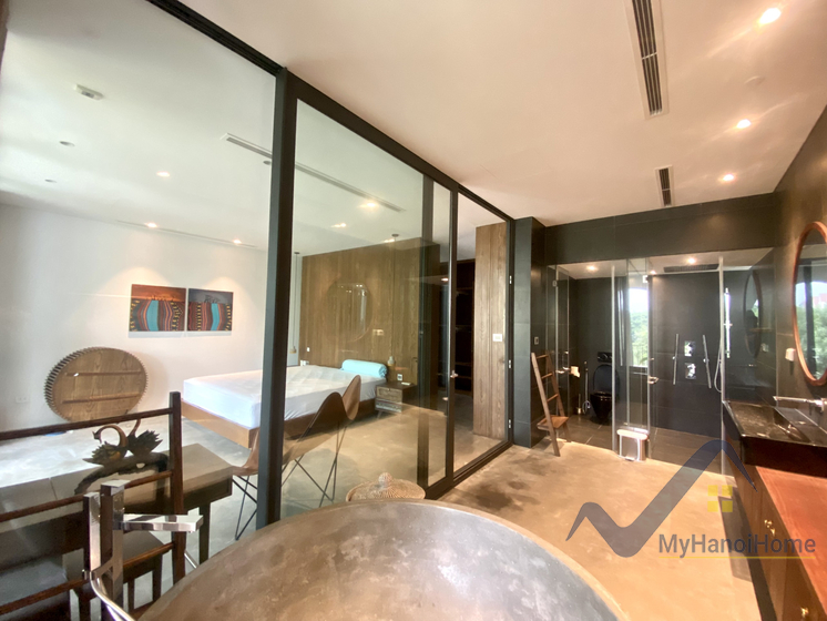 Biệt thự đơn lập Vinhomes Riverside cho thuê có bể bơi 14