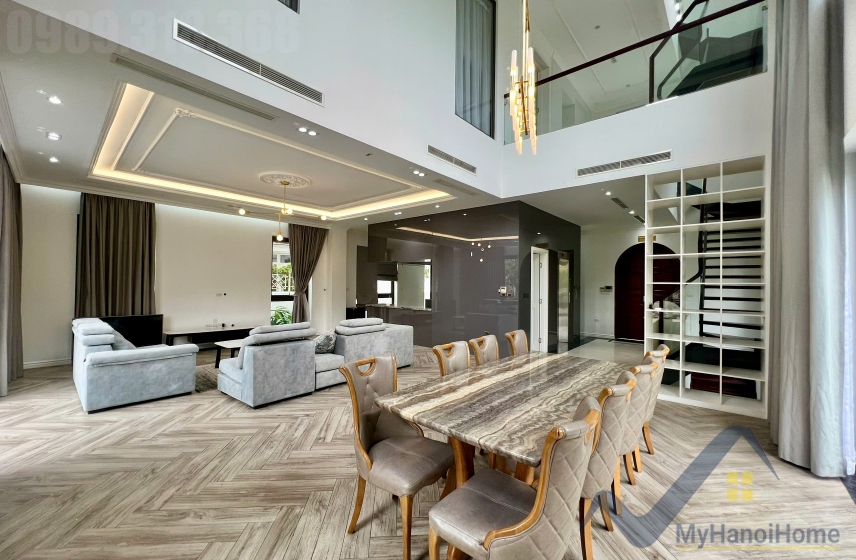 Biệt thự đơn lập Vinhomes Riverside cho thuê có thang máy 5