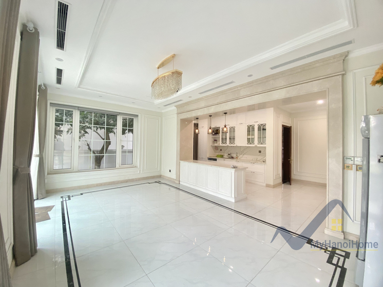 Biệt thự đơn lập Vinhomes Riverside cho thuê, đủ nội thất, gần BIS 4