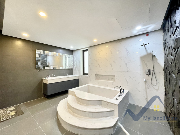Biệt thự full đồ Vinhome Riverside 4 phòng ngủ có bể bơi cho thuê 16
