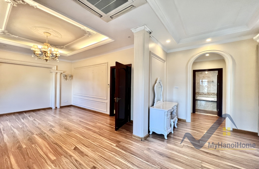 Cho thuê biệt thự đủ đồ Vinhomes Riverside có tầng hầm, gần BIS 13