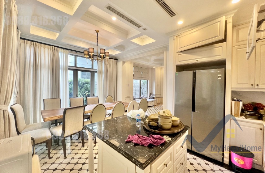 Cho thuê biệt thự liền kề Vinhome Harmony full nội thất, 3PN gần Vinschool 6