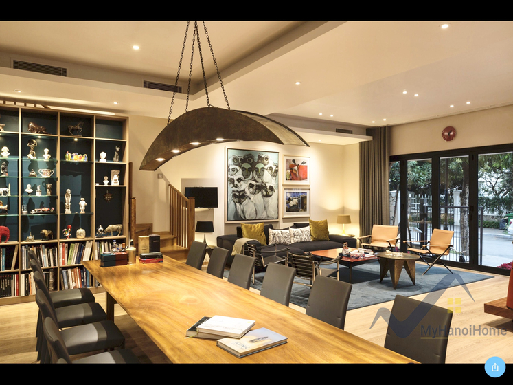 Cho thuê biệt thự song lập Vinhomes Riverside, 5 phòng ngủ full nội thất 2