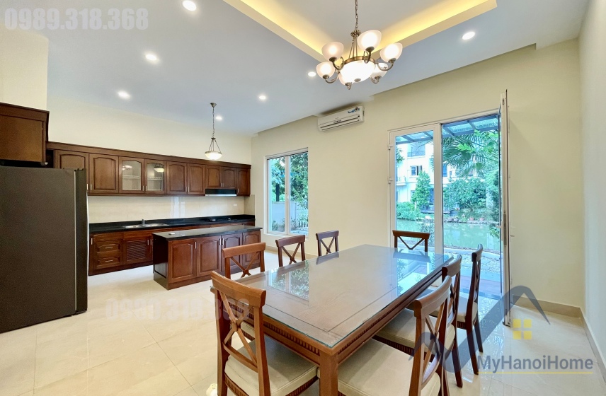 Cho thuê biệt thự Vinhomes Riverside, song lập full nội thất 4