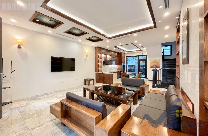 Cho thuê liền kề Vinhomes The Harmony full nội thất gỗ óc chó 1