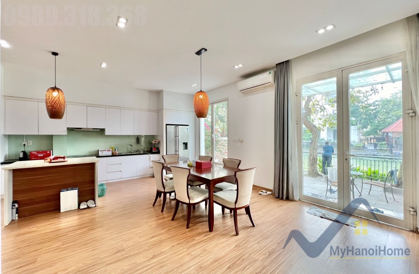 Cho thuê song lập Vinhomes Riverside biệt thự full đồ 4