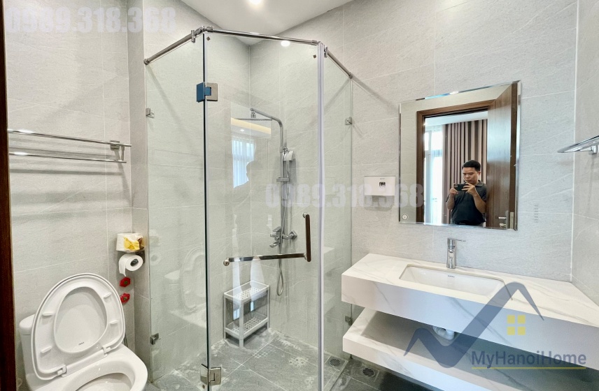 Nhà cho thuê Vinhomes Harmony tại khu Nguyệt Quế 3 phòng ngủ full đồ 15
