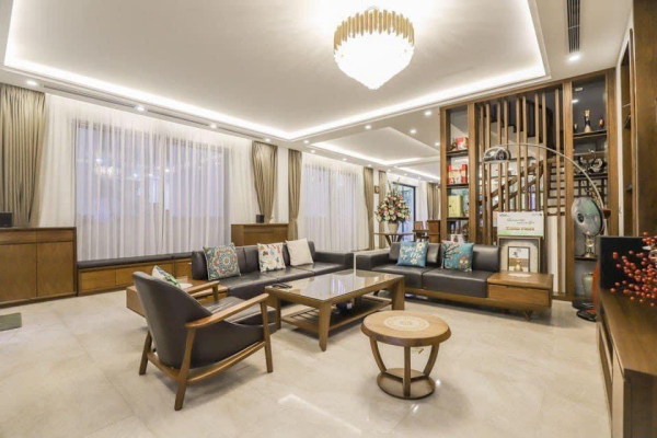 Biệt thự đơn lập cho thuê Vinhomes Riverside full nội thất