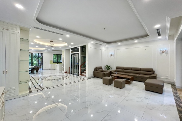 Cho thuê Vinhomes Riverside biệt thự song lập hoàn thiện mới