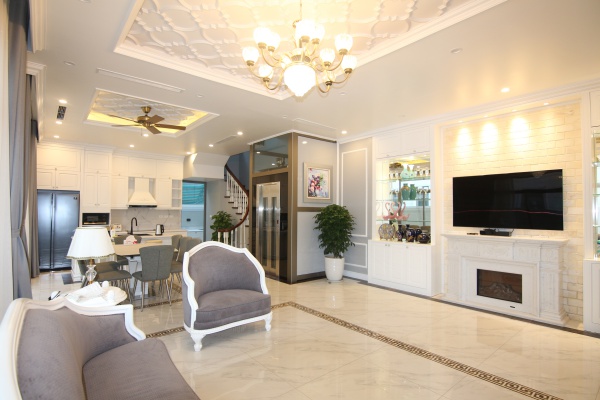 Vinhomes Harmony biệt thự song lập cho thuê full nội thất