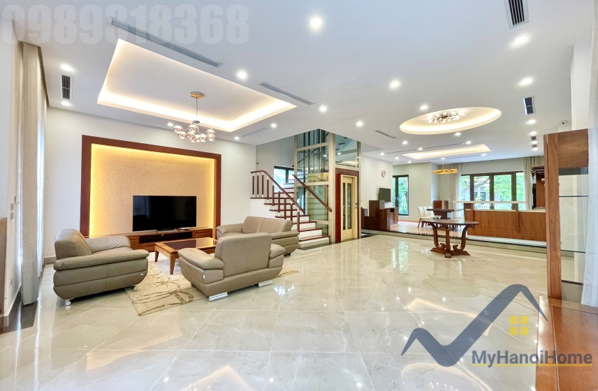 Thuê biệt thự đơn lập Vinhomes Riverside gần trường BIS và Almaz, full đồ 1