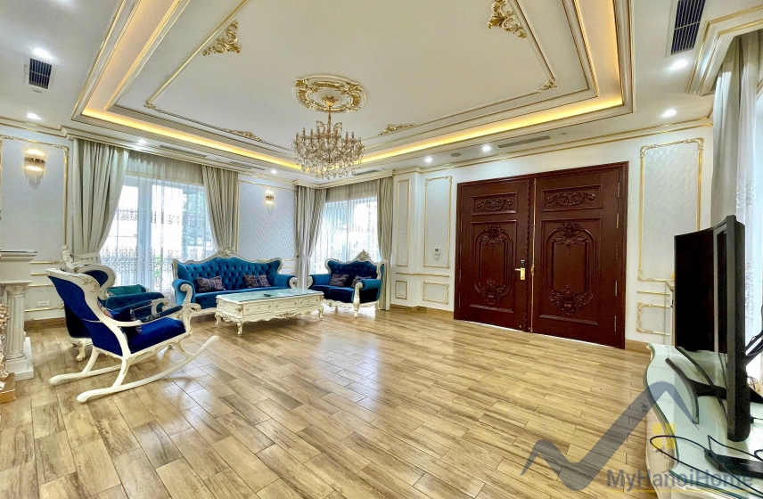 Thuê biệt thự đơn lập Vinhomes Riverside Long Biên có sông và hầm 2