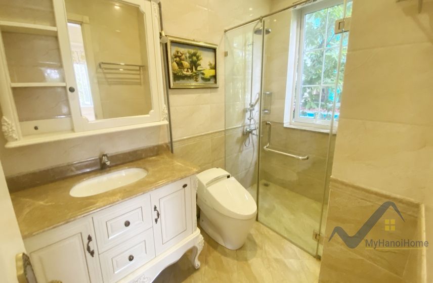 Thuê biệt thự Hoa Sữa Vinhomes Riverside full đồ, tầng hầm 9