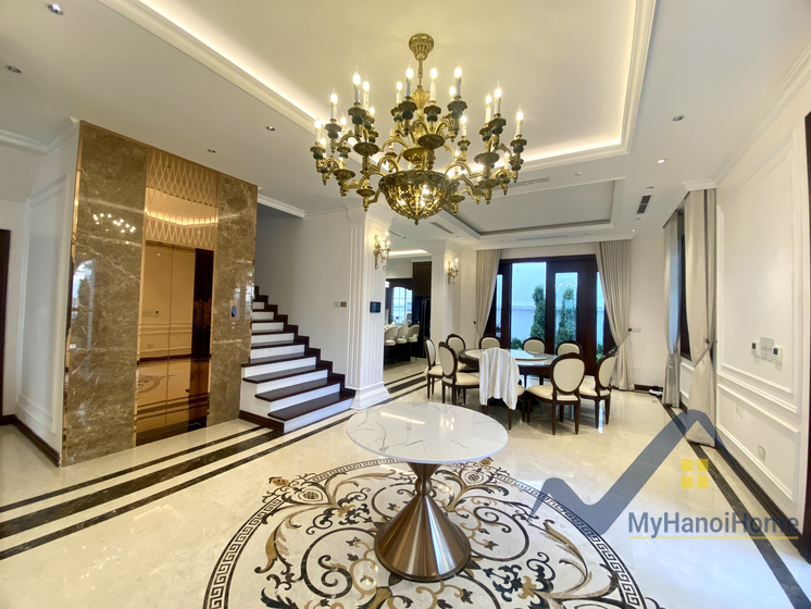 Thuê đơn lập Vinhomes Harmony Nguyệt Quế, full nội thất, có thang máy 3